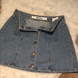 Brandy Melville jean skirt